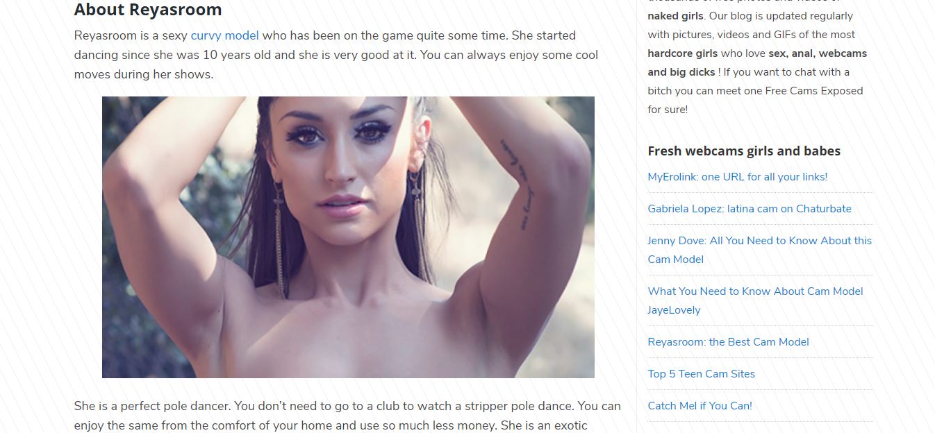 free cams exposed model